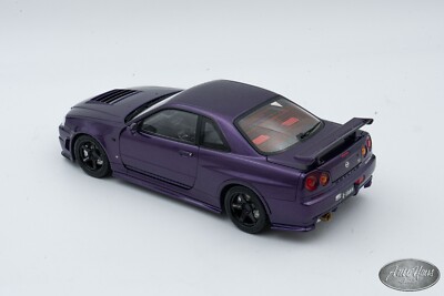 1/18 Motorhelix Nissan Skyline GT-R R34 Z-Tune Purple 🤝ALSO OPEN
