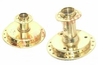 FüR Royal Enfield Halb Breite Vorne & Hinten Radnabe Trommel Golden Finish