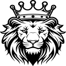 30 Custom Black Crown Royal Lion Personalized Address Labels