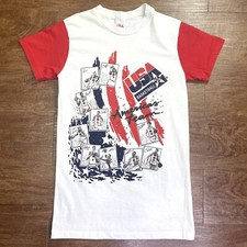 Kids Vintage 1992 Dream Team USA Basketball License T-Shirt Size L Made In USA