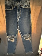 CARMAR JEANS LOS ANGELES Women s Size 24 DISTRESSED HIGH WAIST Frayed