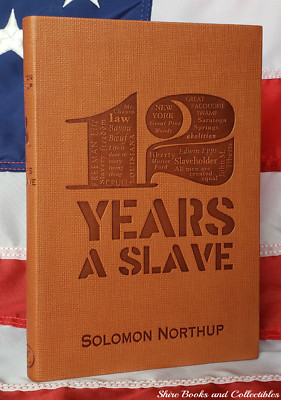 NEW 12 Twelve Years a Slave Solomon Northup Faux Leather Softcover Word Cloud