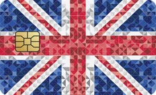 UK Pixelated Flag | Credit Card Cover | Credit Card Skin | Credit Card Sticker