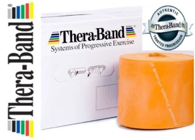 Grundpreis 7,08 €/m, THERABAND, 2,5m, gold, Fitness, Reha, Physio