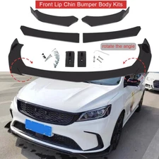 Glossy Black Front Bumper Lip Splitter Spoiler For Kia K5 Forte