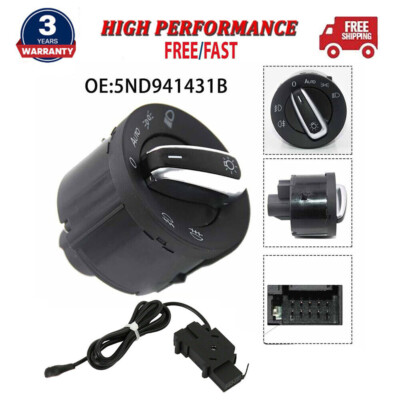 Auto Headlight Control Switch Sensor For VW Golf MK6 MK5 Jetta Tiguan Passat B6