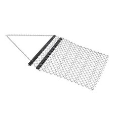 Wiltec Brona łąkowa 155x123,5cm Holpegge Holownik łąkowy Traktor trawnikowy Brona polowa