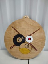 Billiards/Pool- Laser Etched Hand Made Wood Sign 11x11