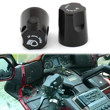 For Honda GL1500 1988-2000 Headlight Up/Down Adjustment KNOB Lamp Switch Black