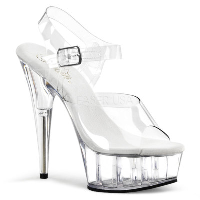 6'' Clear Basic Platform Stripper Intro Pole Dance Class Heels Pleaser Shoes