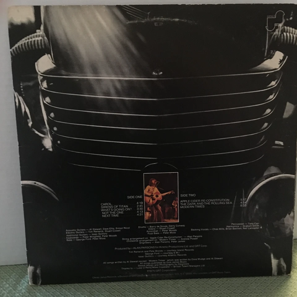 AL  STEWART               LP       MODERN TIMES - Image 2 of 4