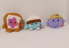 NICE Bum Bumz Plush Breakfast Set Toast, Hot Chocolate, Blueberry Muffin