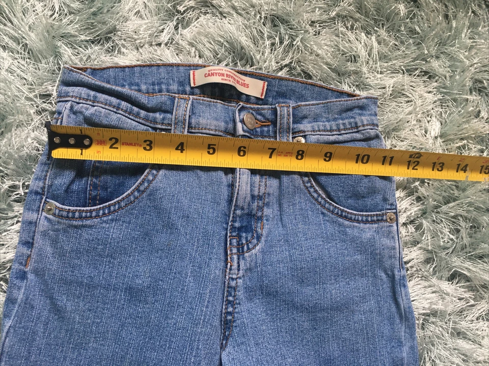 Girls Youth Size 10 Slim Nice Canyon River Blues Jeans - Image 4 of 4