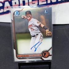 2021-22 bowman chrom auto first Greg Cullen cpa-go