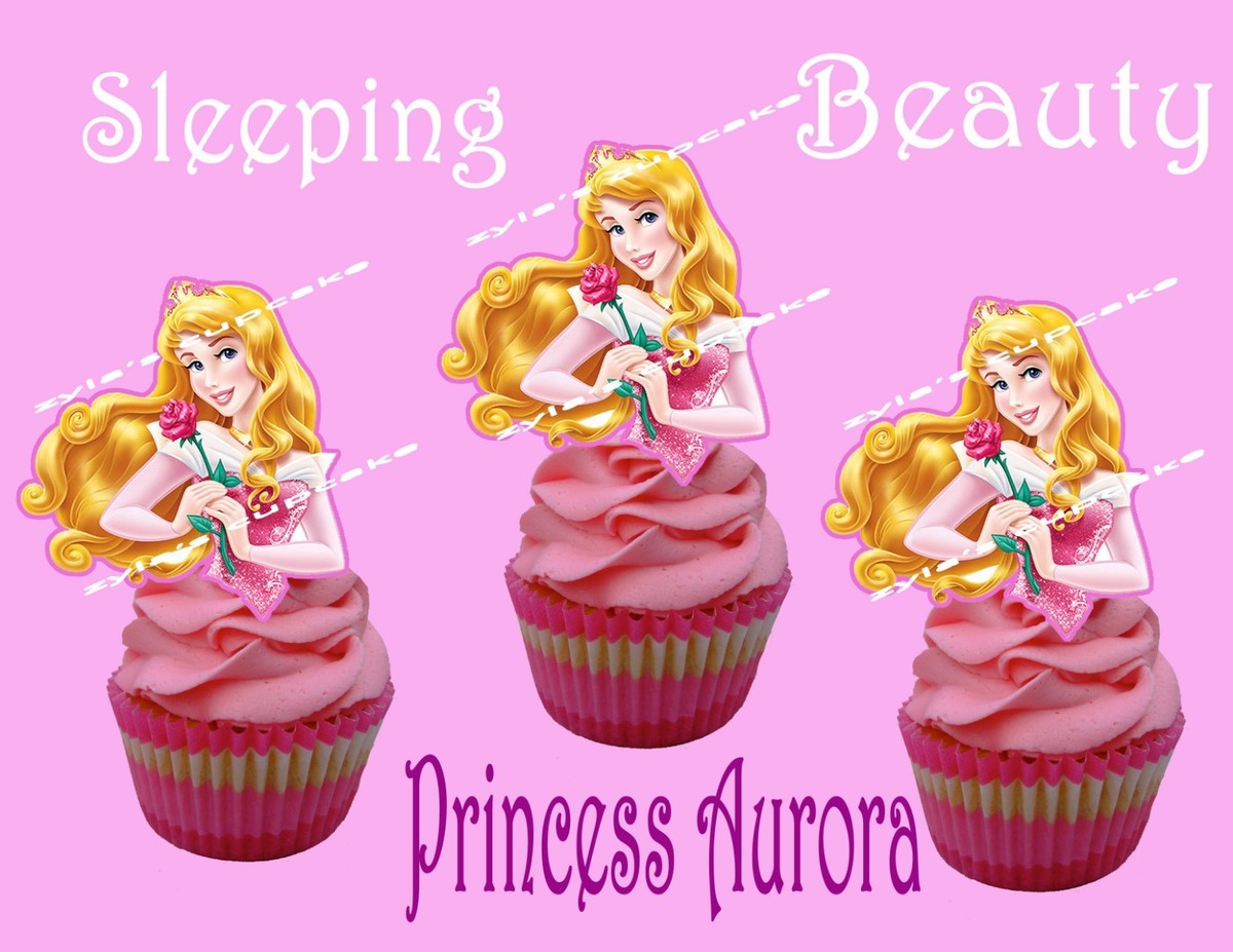 Disney Princesses Aurora/ Sleeping Beauty Cupcake Topper (12pcs)