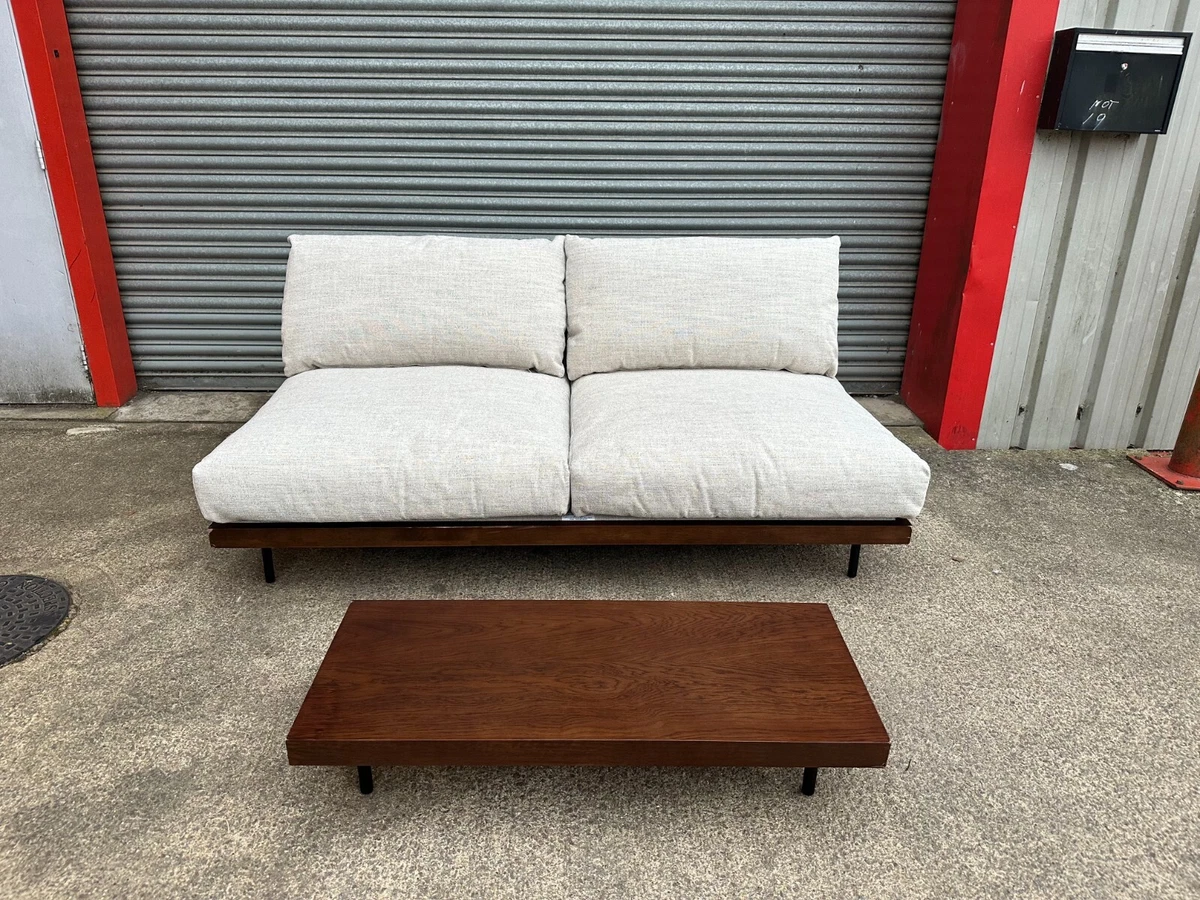Made Zita 2 Seater Sofa in Kyoto Oyster Fabric and Coffee Table. RRP 2250