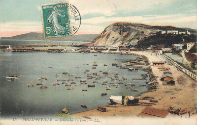 Algeria Philippeville harbor panorama 1912