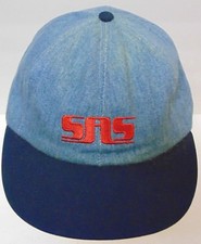 Vintage 1990s SAS SMITH ADVERTISING SPECIALTIES SNAPBACK DENIM Hat MADE IN USA