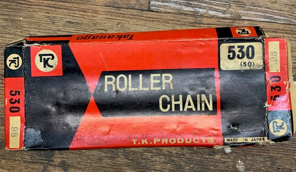 TAKASAGO JAPAN T.K. PRODUCTS 530 (50) 98 LINKS ROLLER CHAIN NEW IN