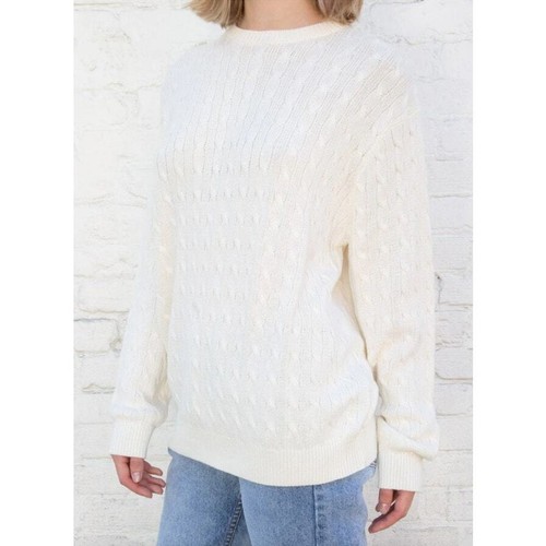 Brandy Melville Oversized Black Brianna Cotton Cable Knit Slouchy Sweater - Picture 15 of 16