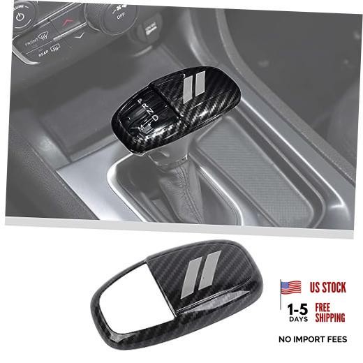 Gear Shift Shifter Knobs Cover Trim for 2015-2026  Dodge Carbon Fiber Gery