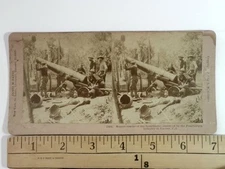 Stereoview Photo Muzzle-loader Captured by 14th Infantry at Bacoor Philippines