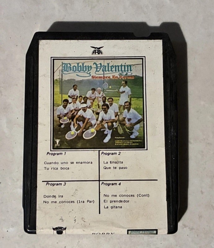 Bobby Valentin - Siempre en Forma - Bronco Records 8 Track Tape 