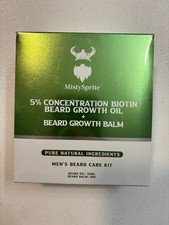 Beard Growth Oil Beard Balm - Beard Growth Kit with 5 Concentration Biotin