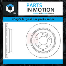 2x Brake Discs Pair Vented fits LAND ROVER DISCOVERY Mk3, Mk4 2.7D Rear 04 to 18