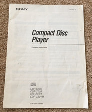 Sony Compact Disc Player CDP-C305 CDP-205  Operating Instructions Original 