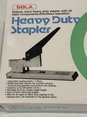 Heavy Duty STAPLER High Capacity Up To 240 Sheets Large Industrial NEW OPEN BOX