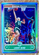 LARRY BIRD 2006-07 Topps Chrome Base REFRACTOR Card #151 BOSTON CELTICS