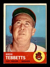 1963 Topps #48 Birdie Tebbetts MG VG/VGEX X2756556