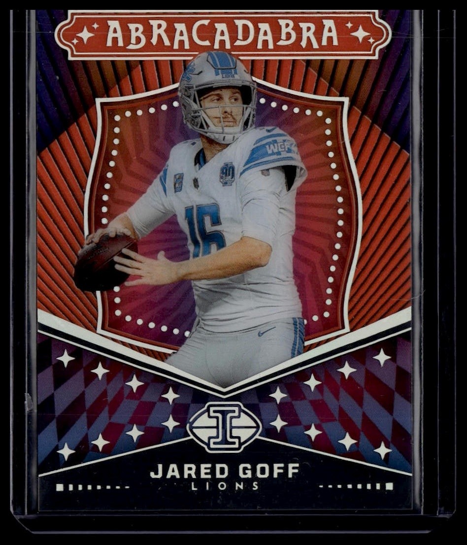2024 Panini Illusions #7 Jared Goff Abracadabra Orange