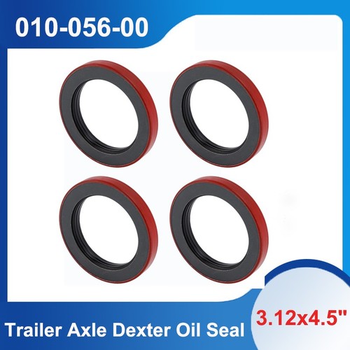 4X Trailer Axle Dexter Oil Seal 10-56 Grease 10KHD 12K 15K 3.12x4.5" 010-056-00