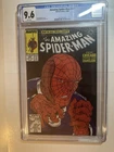 AMAZING SPIDER-MAN 307 NM+ CGC 9.6 1988 MCFARLANE ART CHAMELEON APP & ORIGIN