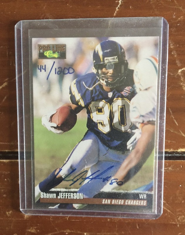 🔥Shawn Jefferson AUTOGRAPH 44/1200 1995 Classic Pro Line Auto Chargers🔥