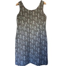 Seasalt Cornwall Wool Blend Boskenna Pinafore Dress | Grey + Pale blue | Size 12