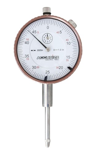 Indicador de esfera compacto con bisel giratorio: rango de 0-1", ideal para maquinistas - Imagen 3 de 10
