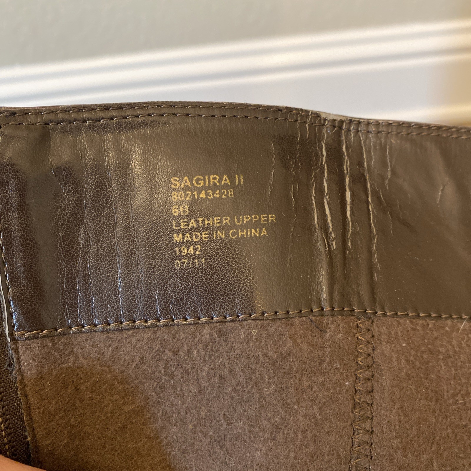 Lauren Ralph Lauren Women's SAGIRA II Leather Tall Riding Boots Size 6B Brown thumbnail 9