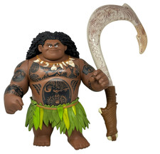 DISNEY Mega Talking Maui  Magical Fish Hook VIDEO 16" Figure Moana Lights Sound
