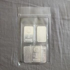 FIVE (5) 1 oz. Highland Mint Silver Bar - Morgan Dollar Design .999+ Fine