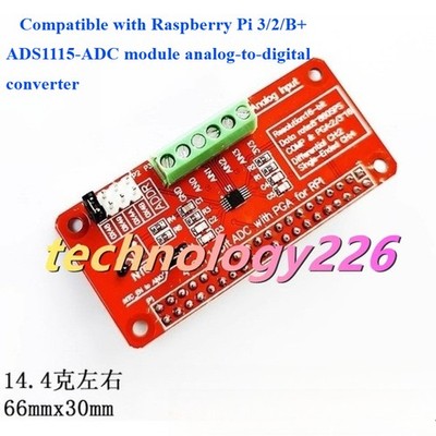 1PC Compatible with Raspberry Pi 3/2/B+ ADS1115-ADC module #TT