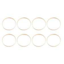 Durable Bamboo Hoops for Crafts and Wreath Making with Smooth Finish 8 Pieces