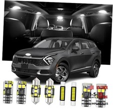 9 Pieces Interior LED Lights Replacement for Kia Interior LED Lights Kit
