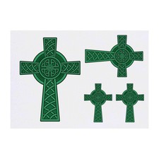 4 x 'Celtic Cross' Temporary Tattoos / Transfers TO00041213 
