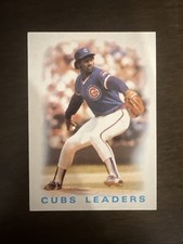 1986 Topps Lee Smith #636 Blank Front Cubs Leaders Chicago Cubs