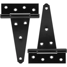 2 Pack/Set 6 Inch Heavy Duty T-Strap Hinges Rustproof Gate Barn Shed Door Hinge