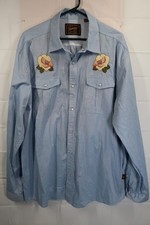 Rare Howler Brothers Gaucho Floral Pearl Snap Shirt Size X Large Vented