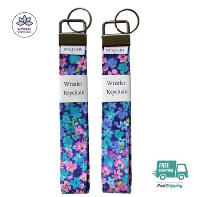 Handmade Wristlet Keychain Fabric Key Holder Stylish & Durable 5.9x1 In ...